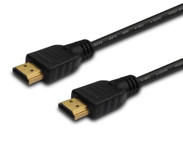 Savio KABEL HDMI 10m dł. PRZEWÓD v1.4 3D POZŁACANE