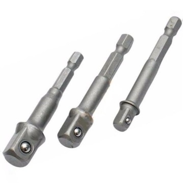 Zestaw adapterów do wkrętarki 1/4-3/8 i 1/2 18604