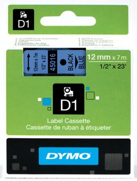 Лента DYMO D1 12мм ч/б 45016 s0720560 ОРИГИНАЛ x2