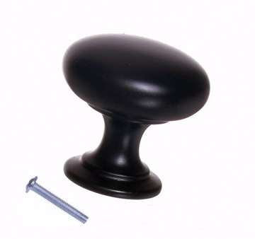 Uchwyt meblowy gałka czarna 35005