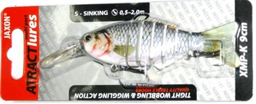 Jaxon wobler łamany tonący 9cm MSK090H zan.0,5-2m