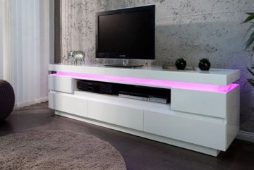 Infinity Szafka pod TV Lakier Wysoki Połysk+LED