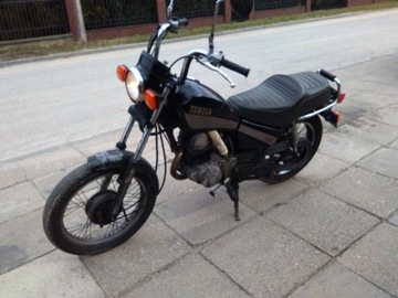 Yamaha SR 125 все детали, руль, двигатель, выхлоп