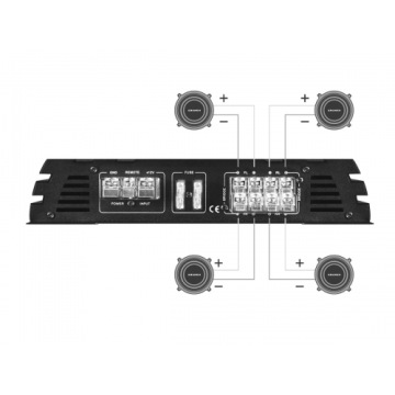 Усилитель Crunch GPX1000.4 4x125, 2x250RMS