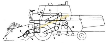 Беговое полотно Massey Ferguson 440 GATES 905921 905920