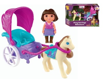 FISHER PRICE DORA ZESTAW KAROCA z KONIEM