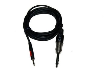 Kabel jack 3,5 stereo / duży jack 6,3 stereo 2,5 m