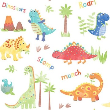 Tapeta w Dinozaury G45129 DINOZAUR z dinozaurami