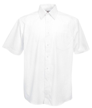Koszula męskaMen Poplin Short Sleeve Shirt White M ost