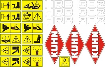 НАКЛЕЙКИ Agegat KUHN HR HRB 301 4001 3002 4002