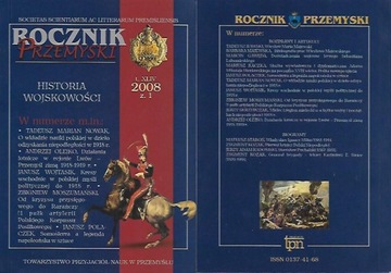 ROCZNIK PRZEMYSKI 2008 / t.XLIV, z.1 / Hist. wojsk