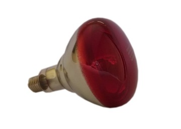 Lampa grzewcza promiennik kwoka żarówka 250W CZERW