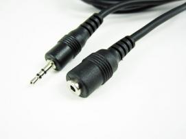 przedłużacz słuchawek mikro jack 2,5mm stereo 5,0m