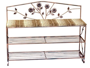 Półka szafka kuta na buty siedzisko ALDON 80 cm