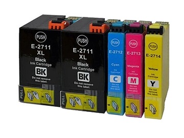 5x TUSZ DO EPSON T2711 XL WF 7610DWF 7620DTWF 27XL