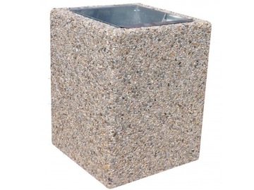Uliczny parkowy kosz betonowy, 40l