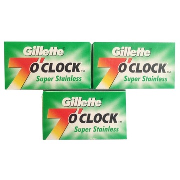 Żyletki do golenia Gillette 7o`clock 3 opakowania.