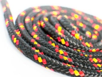 Полипропиленовая плетеная парусная веревка прочная 12 мм черная веревка 50 м