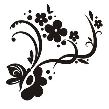 Naklejka na ścianę ścienna - Motylkowa fantazja 26