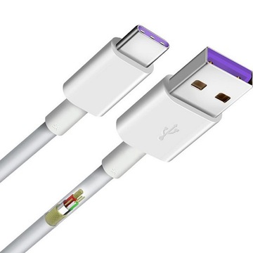 ORYGINALNY KABEL HUAWEI 5A USB-C TYPE-C TYPU-C P9