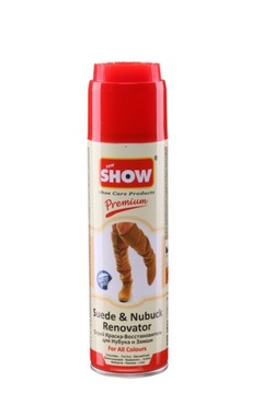 SHOW Farba pasta spray bezbarwna do zamszu nubuku butów 250ml bezbarwny