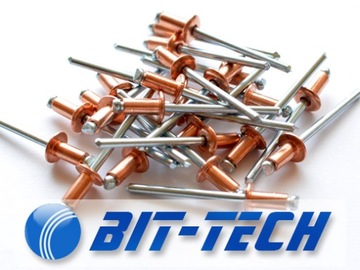 Заклепки медные потайные заклепки Cu/St 4х10 10шт.