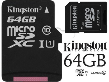 КАРТА ПАМЯТИ KINGSTON 64 ГБ MICRO SD класс 10 UHS