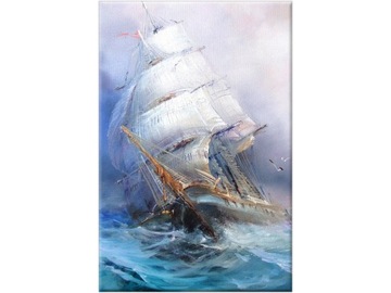 Okręt Statek 40x60 Żaglowiec Obraz Ocean Morze