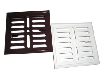 KRATKA WENTYLACYJNA METALOWA 14X14 CM KOLORY FV