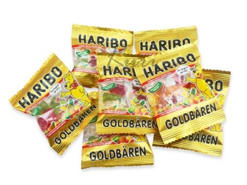 Haribo Żelki Złote Misie 100 sztuk Mini Paczuszek
