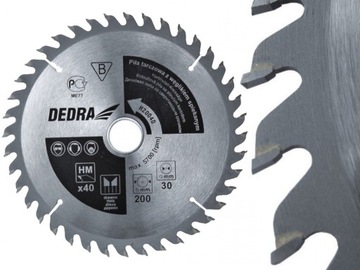 DEDRA Piła tarczowa do drewna węglik 205x16 40z