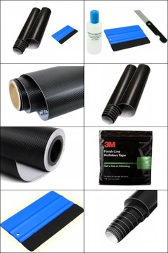 FOLIA CARBON 3D WZÓR KARBONOWA JAKOŚĆ 127cm METRY