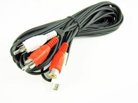 удлинительный кабель 2x RCA (phono) 2,5 м