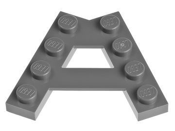 LEGO Płytka ścięta 'A' 15706 6133811 szara ciemna
