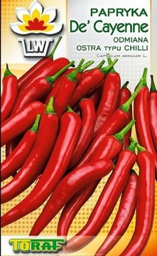 PAPRYKA CHILI OSTRA DE CAYEN CAYENNE NASIONA 0,5g