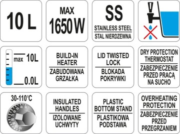 ВОДОНАГРЕВАТЕЛЬ ДЛЯ ПИВА, ВИНА, 10 Л