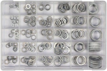 300 SZT PODKŁADEK ALUMINIOWYCH MIX