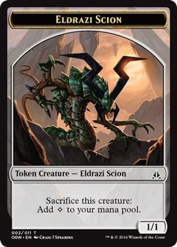 MTG 5x Eldrazi Scion Token