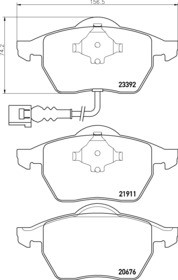 KLOCKI TARCZE TEXTAR PRZÓD AUDI A3 TT SEAT LEON