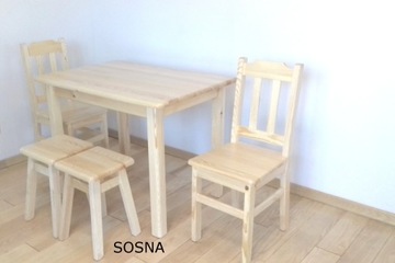 БЕЛЫЙ Стол из массива дерева 70x60 HOTEL TABLE