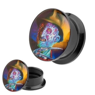 TUNELE AKRYLOWY TUNEL PLUG FREDDY KRUGER 12 mm