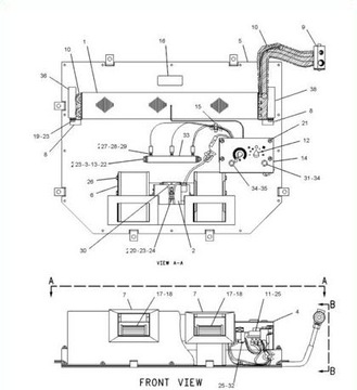 CAT 3E-5465 termostat 988B D6H 9X5446