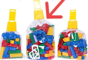 POLSKIE SOLIDNE KLOCKI WIELKA PAKA DUŻE 150 sztuk