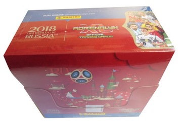 PANINI WORLD CUP RUSSIA 2018 ORYGINALNY BOX 50 SASZETKI KARTY PIŁKARSKIE