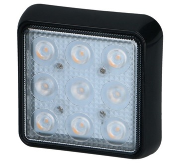 LAMPA 9 led smd BIAŁA CIEPŁA KABINA PAKA 12V 24V