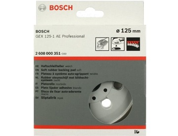 BOSCH Шлифовальная тарелка 125 мм SOFT GEX 125-1AE