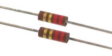 Rezystor kompozytowy węglowy 2,2 ohm 0,5W - 4 sztuki