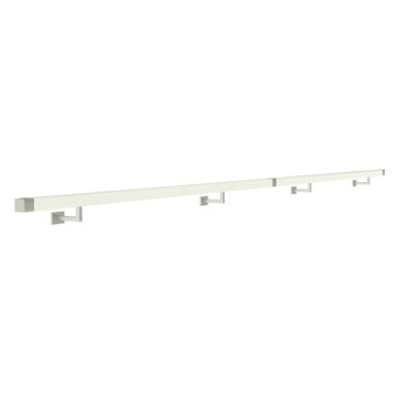 фото ориг. №3, Handrail wall-mounted wooden 40x40 460cm white inox