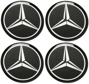 MERCEDES 70mm NAKLEJKI NA FELGI DEKIELKI KOLPAKI