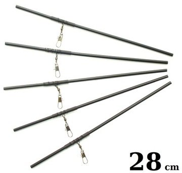 5 x MOCNA RURKA ANTYSPLĄTANIOWA PROSTA / 28 cm /